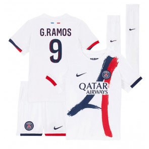 Paris Saint-Germain Goncalo Ramos #9 Gostujuci Dres za Dječji 2024-25 Kratak Rukavima (+ kratke hlače)